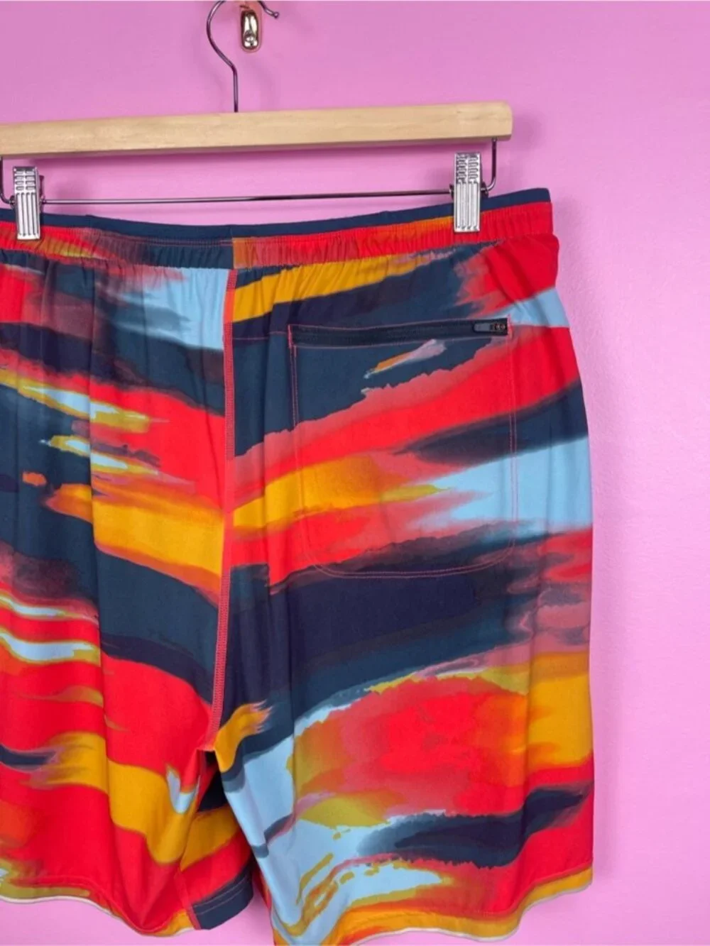 Smartwool Active Lined 5” Shorts Carnival Horizon Print Merino Liner Men’s Large